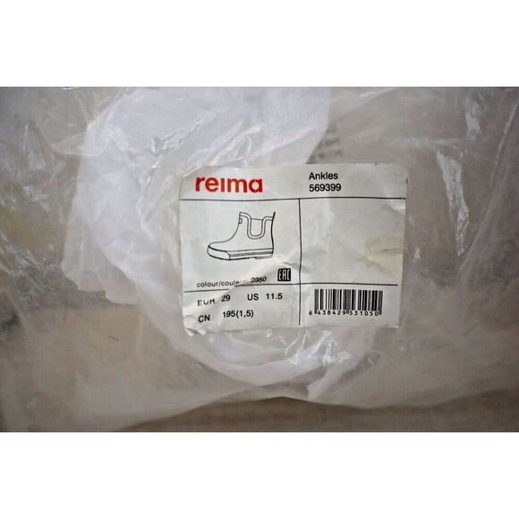 Reima 569399 Kids' Sz 11.5 Yellow Taika 2.0 Waterproof Rubber Wellies Rain Boots - Picture 10 of 10